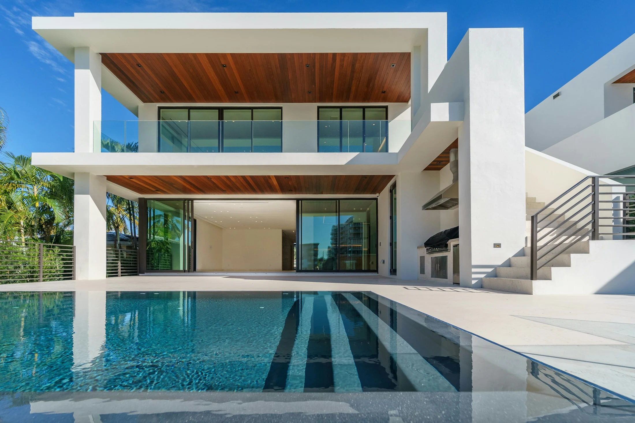 Indoor-Outdoor Courtyard Water Reflections